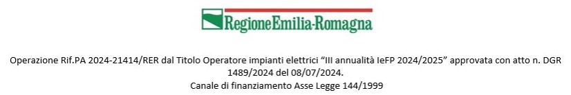 OPERATORE IMPIANTI ELETTRICI “III annualità IeFP 2024/2025