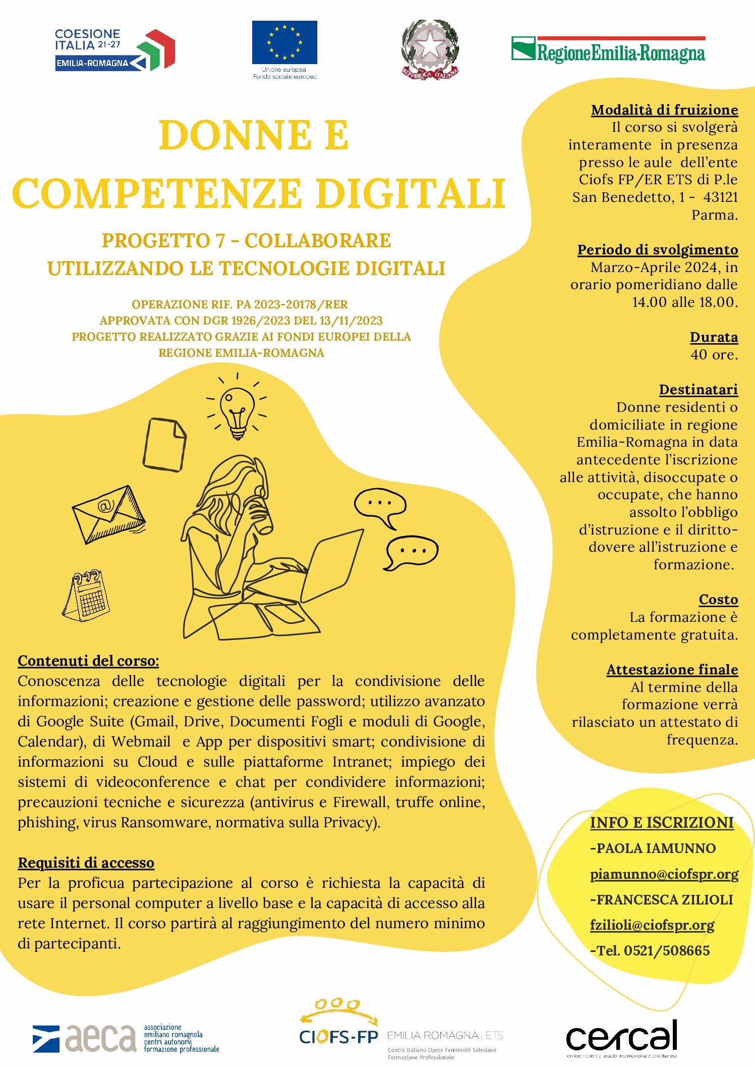 DONNE E COMPETENZE DIGITALI, PROGETTO 7 – COLLABORARE UTILIZZANDO LE TECNOLOGIE DIGITALI